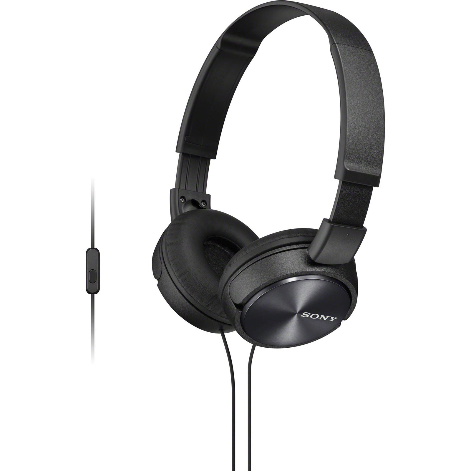 Sony MDRZX310AP ZX Series Wired On Ear Headphones with mic, Black On
