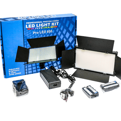 Professional Photo & Video LED Light Kit Pro LED 600 On Time Electronics